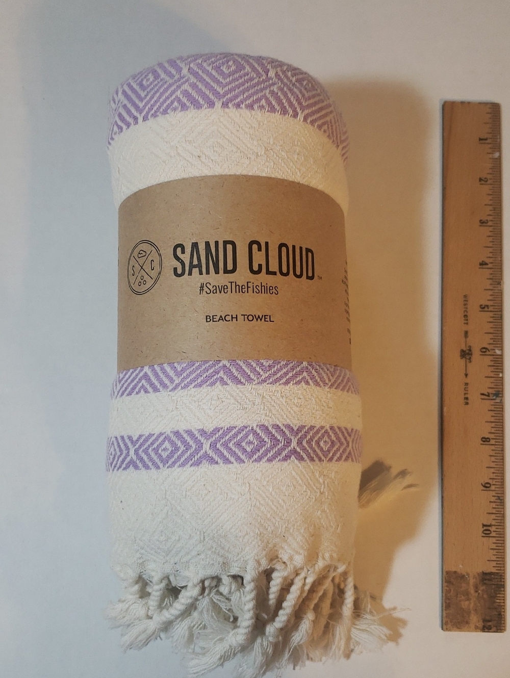 Sand Cloud Lavender Beach Towel Purple #savethefishies